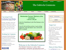 Tablet Screenshot of gabriolacommons.ca